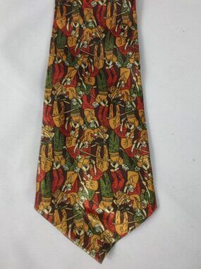 Trentino Mens Golf Tie Made in Italy 100% Silk 55"Lx4"W NWOT
